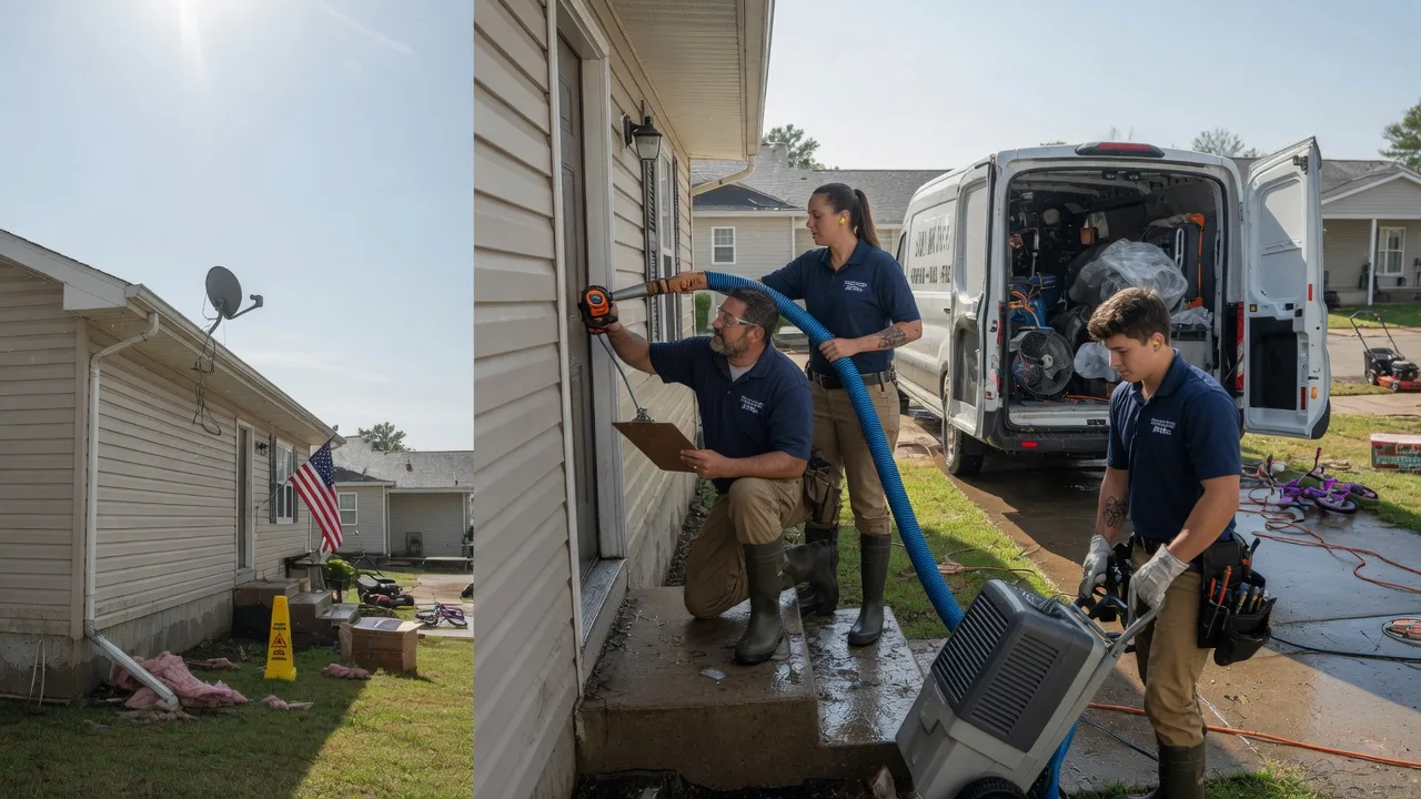 Ceiling Water Damage Restoration in Stockton, IL near me